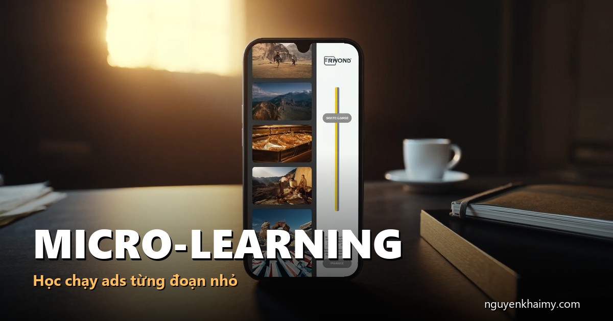 Bàn làm việc minh hoạ tự chạy quảng cáo facebook cho người mới bắt đầu